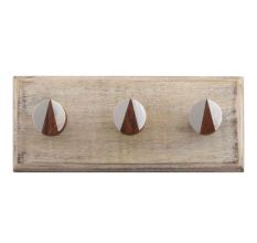 Mixed Round Flat Wooden Hooks