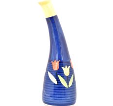 Decorative Blue Pottery Retro Flower Vase