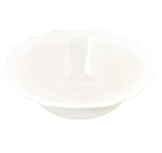 White Ceramic Designer Serving Bowl