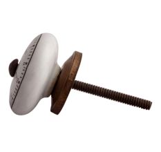Foresters England Roman Watch Flat Ceramic Drawer Knob
