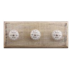 Foresters England Roman Watch Flat Ceramic Wooden Hooks 