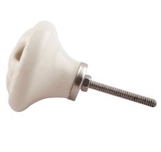 White Flower Ceramic Dresser Knobs Online