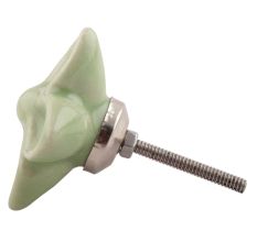 Pea Green Ceramic Flower Cabinet Knob Online