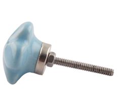Turquoise Flower Ceramic Dresser Knob Online