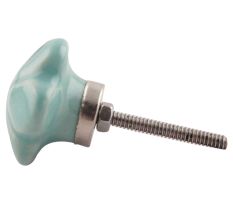 Sea Green Flower Ceramic Knob Online