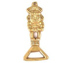 Brass Tribal Man Bottle Opener