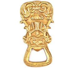 Brass Bottle Opener With Beautiful Patterns Engraved