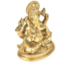 Brass 4 Handed Ganesha Statue