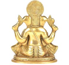 Brass 4 Handed Ganesha Statue