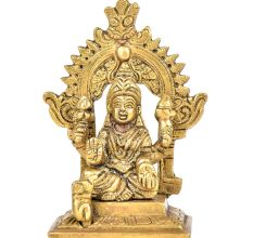 Brass Gaja Lakshmi With Kirtimukha Top