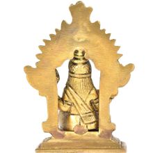 Brass Gaja Lakshmi With Kirtimukha Top