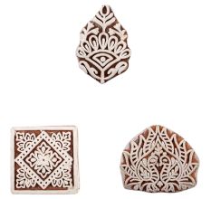 Set of 3 Piece New Mix Wooden Printing Block