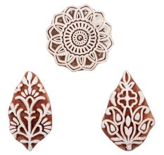 Set of 3 Piece New Mix Wooden Printing Block