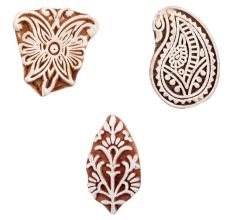Set of 3 Piece New Mix Wooden Printing Block