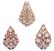 Set of 3 Piece New Mix Wooden Printing Block