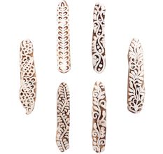 Set of 6 Piece New Mix Wooden Printing Block