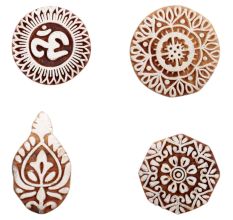 Set of 4 Piece New Mix Wooden Printing Block