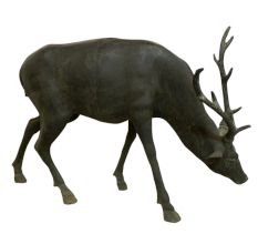 Life Size Bronze Deer