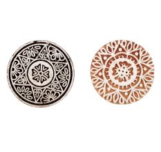 Set of 2 Piece New Mix Wooden Printing Block