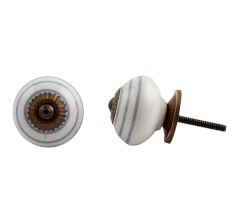 White Grey Knob