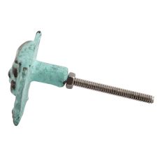 Sea Green Angel Iron Knobs