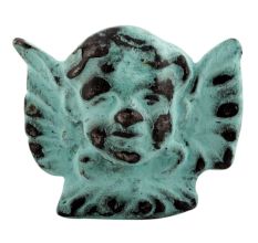 Sea Green Angel Iron Knobs