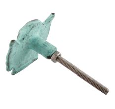 Sea Green Angel Iron Knobs