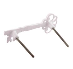 White Iron Wardrobe Handle