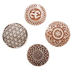 Set of 4 Piece New Mix Wooden Printing Block