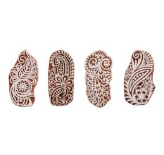 Set of 4 Piece New Mix Wooden Printing Block