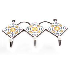 Yellow Sunflower Ceramic Tiles Hooks Online