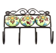 Mixed Ceramic Floral Tiles Hooks Online