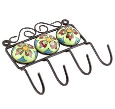 Mixed Ceramic Floral Tiles Hooks Online