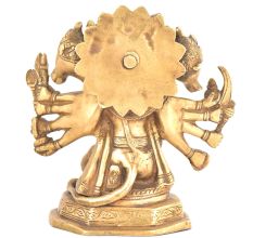 Panchmukhi Standing Brass Hanuman Statue