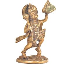 Lord Hanuman Statue with Mountain of Herbs