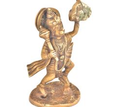 Lord Hanuman Statue with Mountain of Herbs
