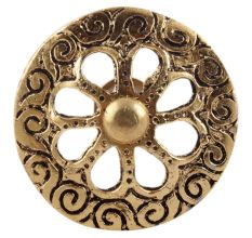 Golden Brass Round Cabinet Knobs Online