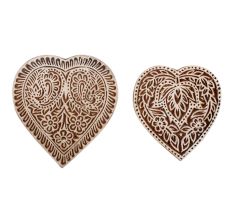 Set of 2 Piece New Mix Wooden Printing Block
