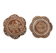 Set of 2 Piece New Mix Wooden Printing Block