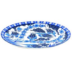 Blue Pottery Decorative Plate