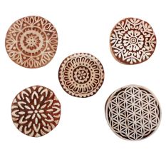 Set of 5 Piece New Mix Wooden Printing Blocks
