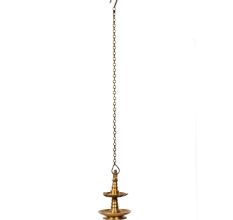 Sarai Villlaku Two Tier Hanging Diya Brass Oil Lamp