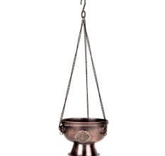 Vintage Hanging Embossed Brass Incense Burner