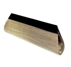 Grey-Black Handloom Silk Clutch Bag