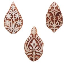 Set of 3 Piece New Mix Wooden Printing Blocks