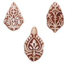 Set of 3 Piece New Mix Wooden Printing Blocks