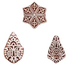 Set of 3 Piece New Mix Wooden Printing Blocks
