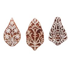 Set of 3 Piece New Mix Wooden Printing Blocks