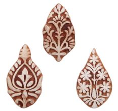 Set of 3 Piece New Mix Wooden Printing Blocks