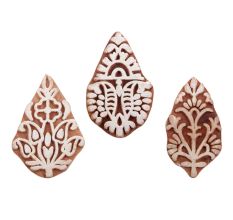 Set of 3 Piece New Mix Wooden Printing Blocks